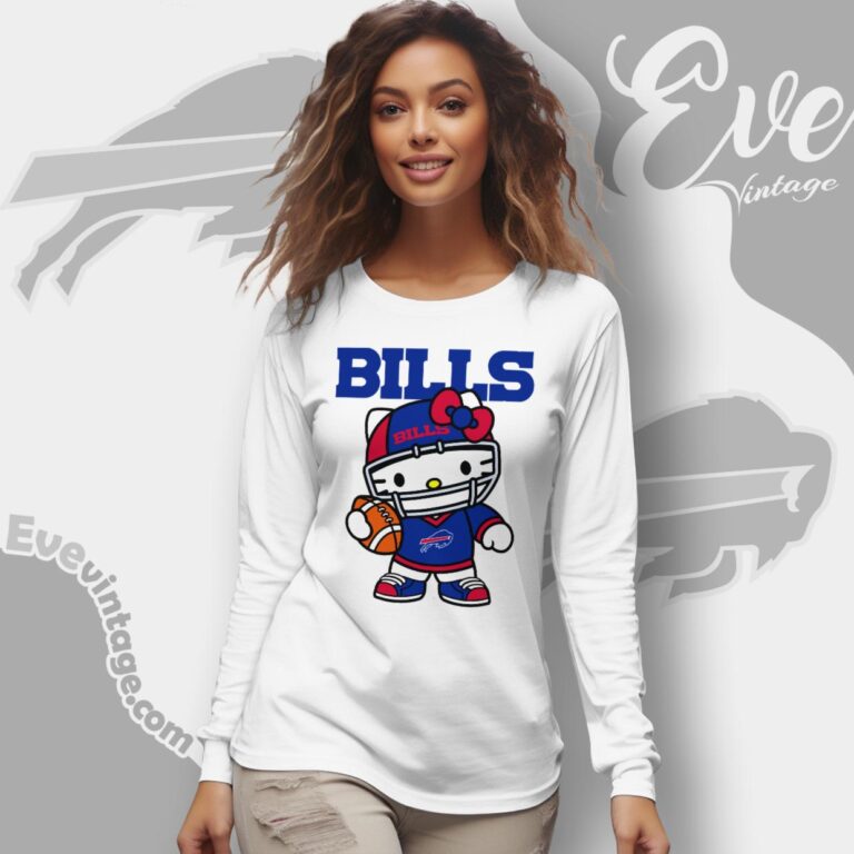 Buffalo Bills Hello Kitty Shirt Long Sleeve Tee Buffalo Bills Hello Kitty Shirt Long Sleeve Tee