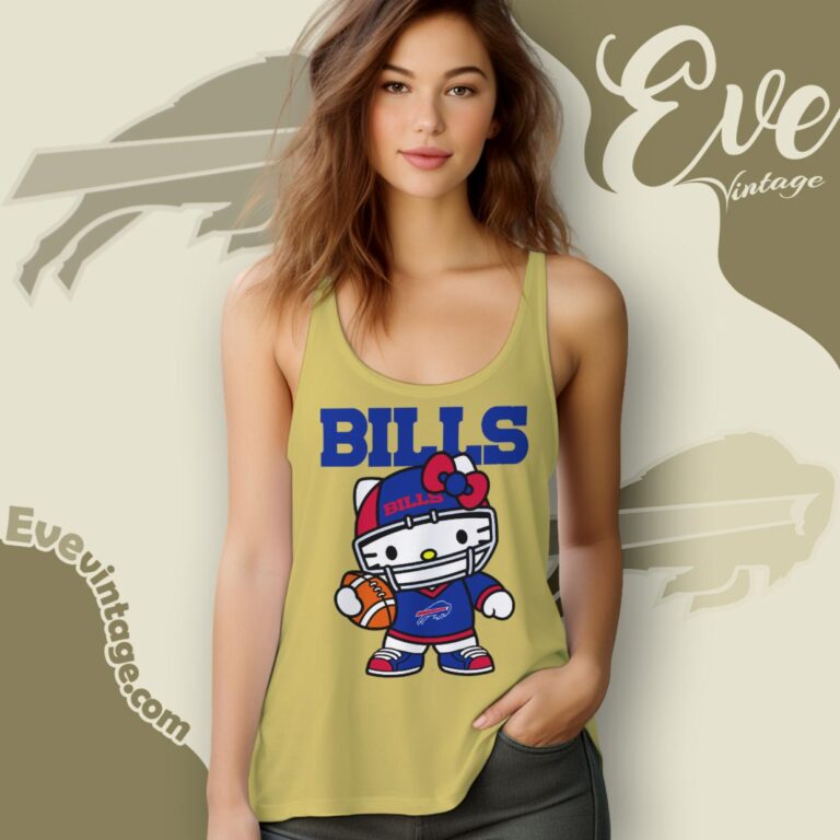 Buffalo Bills Hello Kitty Shirt Tank Top Racerback Buffalo Bills Hello Kitty Shirt Tank Top Racerback