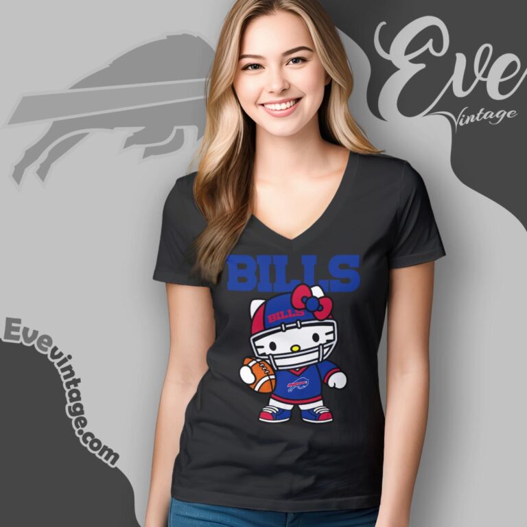 Buffalo Bills Hello Kitty Shirt V Neck TShirt Buffalo Bills Hello Kitty Shirt V Neck TShirt
