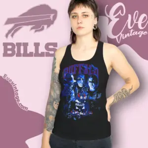 Buffalo Bills Horror Halloween Tank Top Racerback