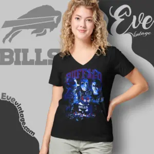 Buffalo Bills Horror Halloween V Neck TShirt