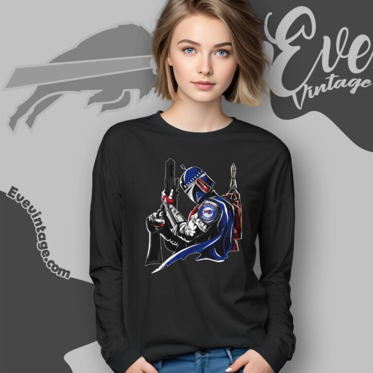 Buffalo Bills Mandalorian Star Wars Shirt Long Sleeve Tee Buffalo Bills Mandalorian Star Wars Shirt Long Sleeve Tee
