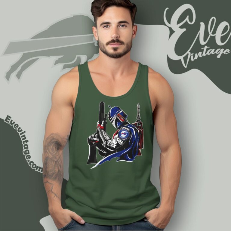 Buffalo Bills Mandalorian Star Wars Shirt Tank Top Racerback Buffalo Bills Mandalorian Star Wars Shirt Tank Top Racerback
