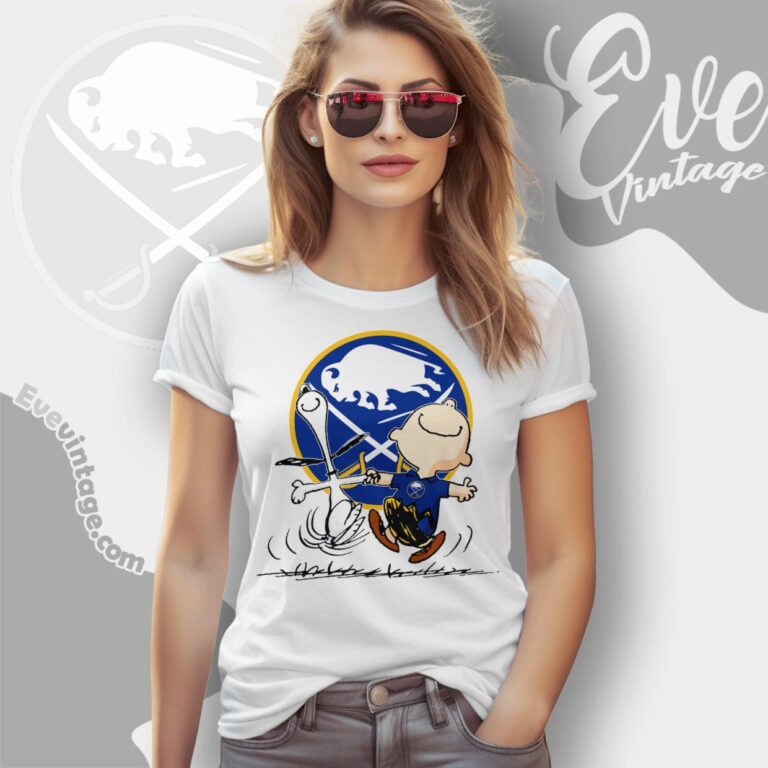 Buffalo Sabres Charlie Brown Snoopy Happy Dancing Shirt Women T Shirt Buffalo Sabres Charlie Brown Snoopy Happy Dancing Shirt Women T Shirt