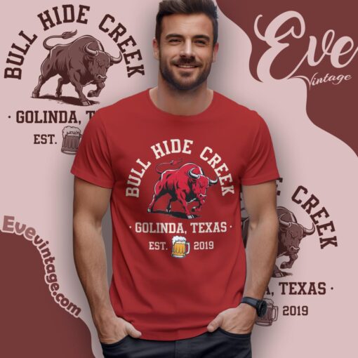 Bull Hide Creek Shirt – Golinda Texas Dive Bar Tee