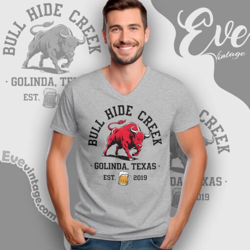 Bull Hide Creek Shirt – Golinda Texas Dive Bar Tee