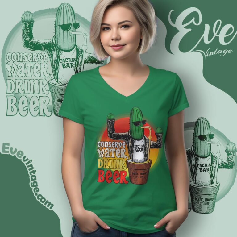 Cactus Bar Shirt Idaho Dive Bar V Neck TShirt Cactus Bar Shirt Idaho Dive Bar V Neck TShirt