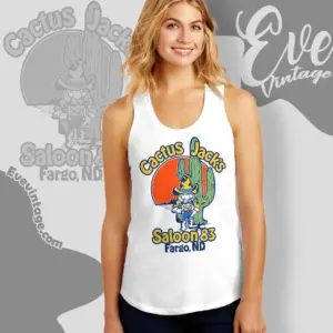 Cactus Jacks Saloon Shirt Fargo Nd Dive Bar Tank Top Racerback