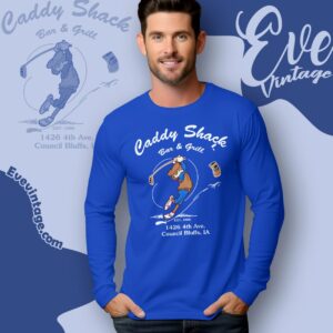 Caddy Shack Bar And Grill Iowa Dive Bar Long Sleeve Tee