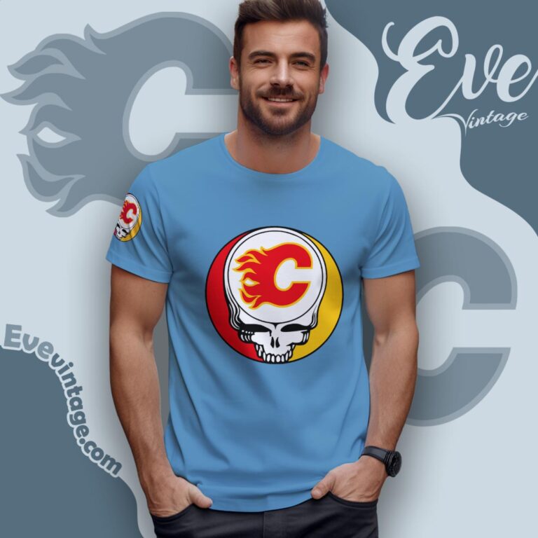 Calgary Flames Steal Your Face Grateful Dead Shirt T Shirt Calgary Flames Steal Your Face Grateful Dead Shirt T Shirt