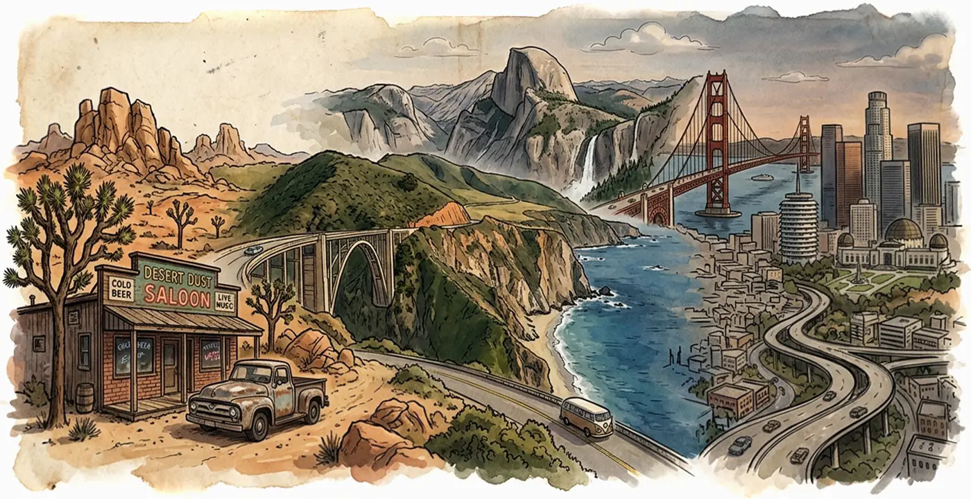 California Dive Bar Shirts Graphic Tee artwork
