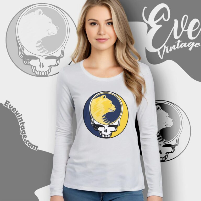 California Golden Bears Steal Your Face Stealie Shirt Long Sleeve Tee California Golden Bears Steal Your Face Stealie Shirt Long Sleeve Tee