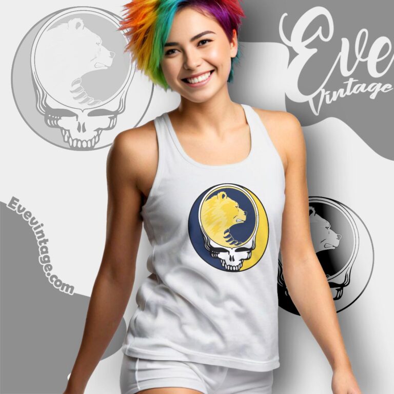 California Golden Bears Steal Your Face Stealie Shirt Tank Top Racerback California Golden Bears Steal Your Face Stealie Shirt Tank Top Racerback