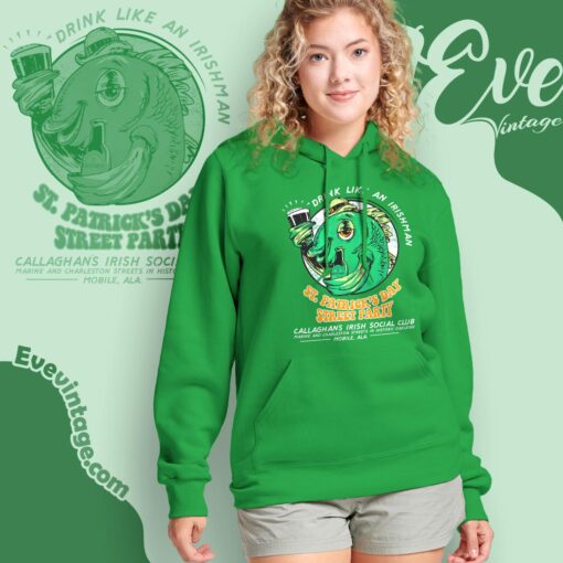 Callaghan’s Irish Social Club Shirt – Drink Like An Irishman – St Patrick’s Day Shirt