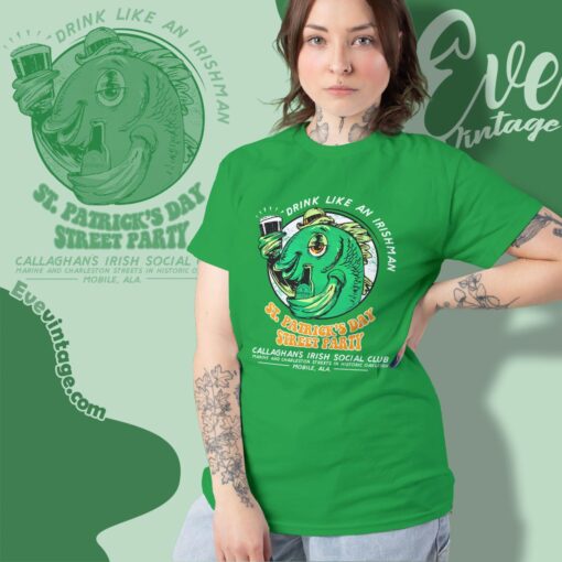 Callaghan’s Irish Social Club Shirt – Drink Like An Irishman – St Patrick’s Day Shirt