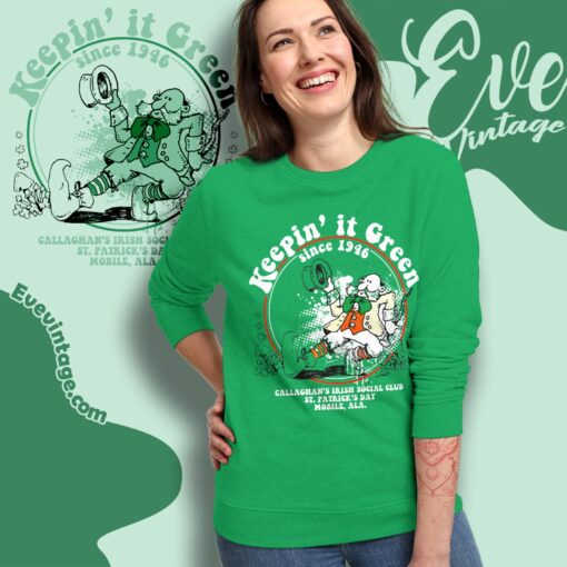 Callaghan’s Irish Social Club Shirt – Keepin’ It Green – St Patrick’s Day Shirt
