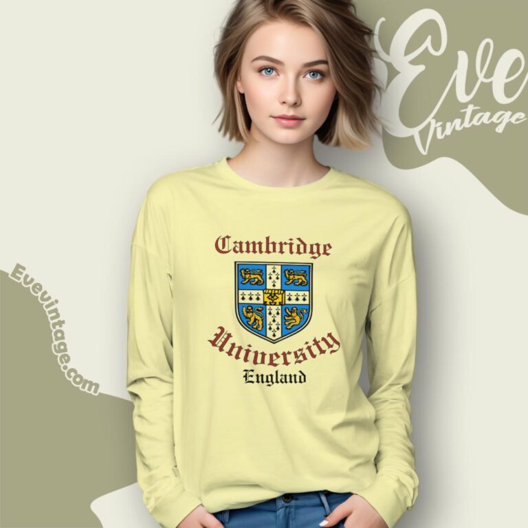 Cambridge University England Shirt Long Sleeve Tee Cambridge University England Shirt Long Sleeve Tee