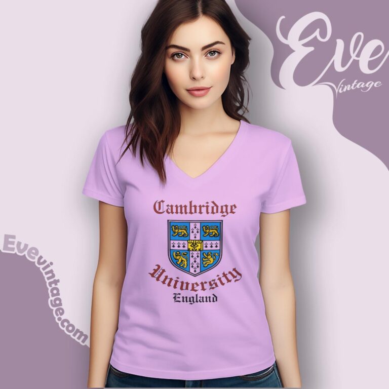 Cambridge University England Shirt V Neck TShirt Cambridge University England Shirt V Neck TShirt