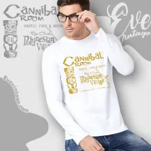 Cannibal Room Shirt Texas Tiki Bar Long Sleeve Tee