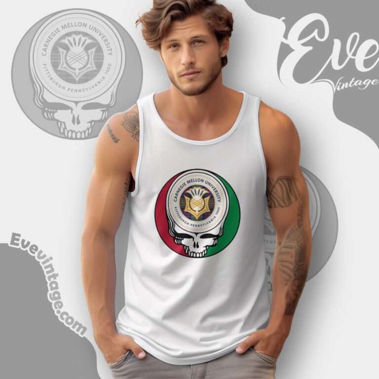 Carnegie Mellon University Steal Your Face Grateful Dead Shirt Tank Top Racerback Carnegie Mellon University Steal Your Face Grateful Dead Shirt Tank Top Racerback