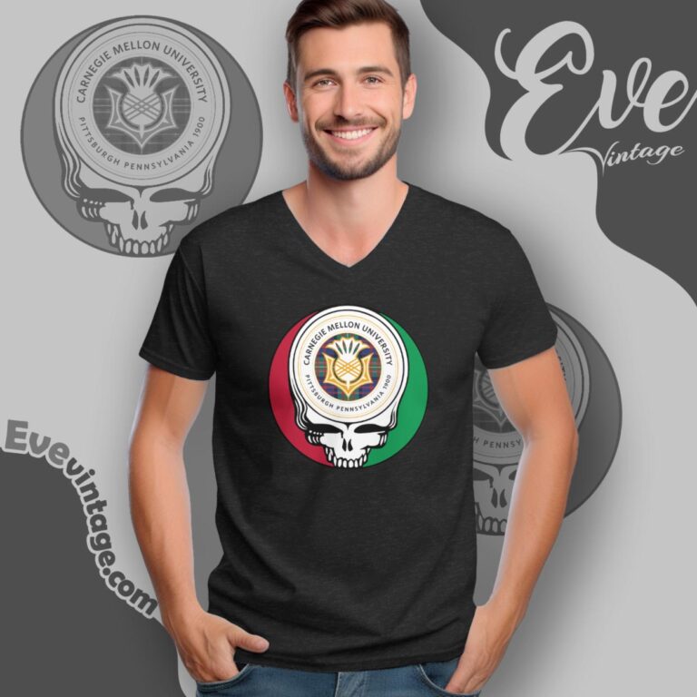 Carnegie Mellon University Steal Your Face Grateful Dead Shirt V Neck TShirt Carnegie Mellon University Steal Your Face Grateful Dead Shirt V Neck TShirt