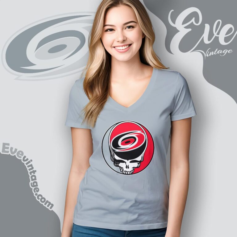 Carolina Hurricanes Steal Your Face Grateful Dead Shirt V Neck TShirt Carolina Hurricanes Steal Your Face Grateful Dead Shirt V Neck TShirt