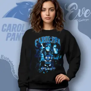 Carolina Panthers Horror Halloween Sweatshirt
