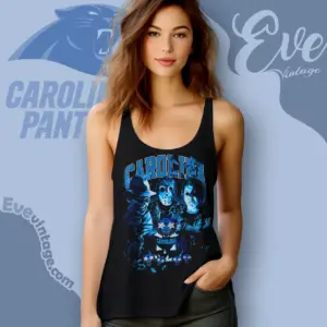 Carolina Panthers Horror Halloween Tank Top Racerback