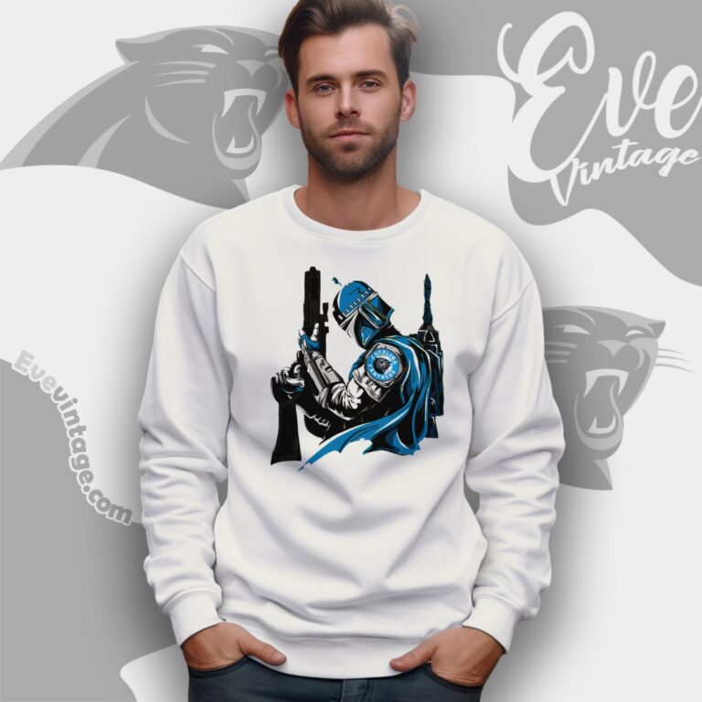 Carolina Panthers Mandalorian Star Wars Shirt Sweatshirt Carolina Panthers Mandalorian Star Wars Shirt Sweatshirt