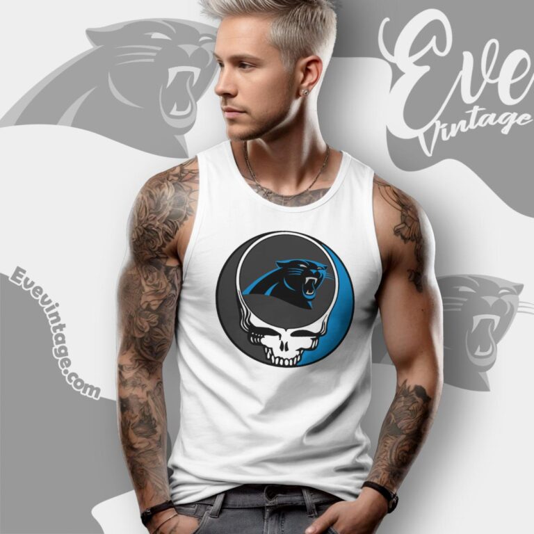 Carolina Panthers Steal Your Face Grateful Dead Shirt Tank Top Racerback Carolina Panthers Steal Your Face Grateful Dead Shirt Tank Top Racerback