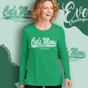 Cat's Meow Soulard Shirt St Louis Missouri Dive Bar Long Sleeve Tee