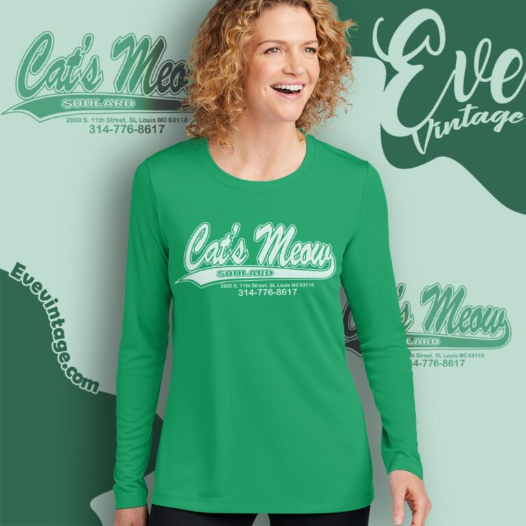 Cat's Meow Soulard Shirt St Louis Missouri Dive Bar Long Sleeve Tee Cat's Meow Soulard Shirt St Louis Missouri Dive Bar Long Sleeve Tee