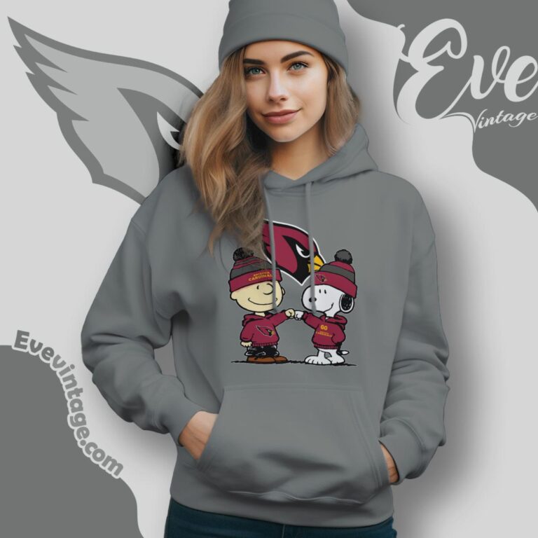 Charlie Brown And Snoopy Arizona Cardinals Shirt Hoodie Charlie Brown And Snoopy Arizona Cardinals Shirt Hoodie