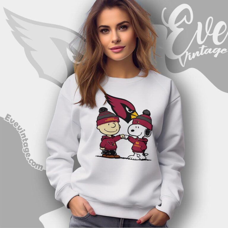 Charlie Brown And Snoopy Arizona Cardinals Shirt Sweatshirt Charlie Brown And Snoopy Arizona Cardinals Shirt Sweatshirt