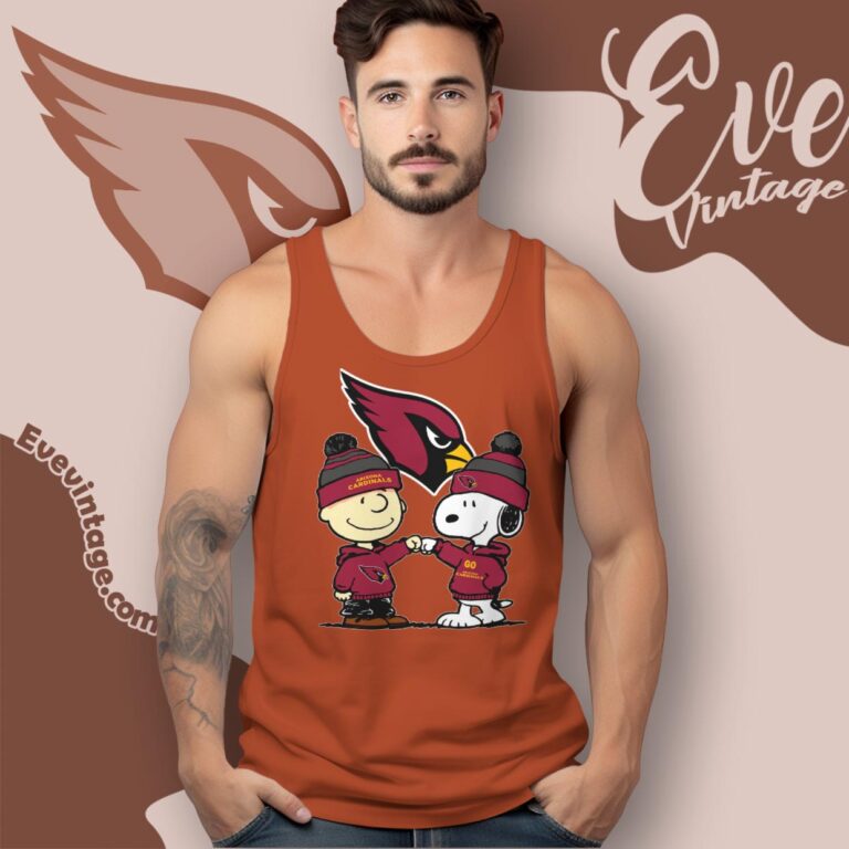 Charlie Brown And Snoopy Arizona Cardinals Shirt Tank Top Racerback Charlie Brown And Snoopy Arizona Cardinals Shirt Tank Top Racerback