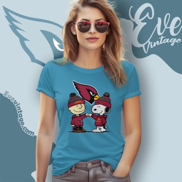 Charlie Brown And Snoopy Arizona Cardinals Shirt Women T Shirt Charlie Brown And Snoopy Arizona Cardinals Shirt Women T Shirt
