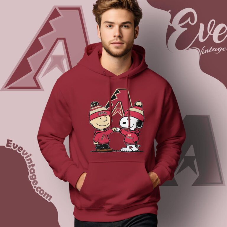 Charlie Brown And Snoopy Arizona Diamondbacks Shirt Hoodie Charlie Brown And Snoopy Arizona Diamondbacks Shirt Hoodie