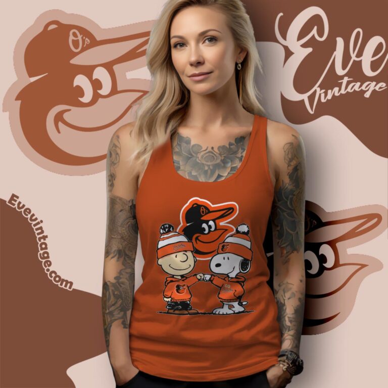 Charlie Brown And Snoopy Baltimore Orioles Shirt Tank Top Racerback Charlie Brown And Snoopy Baltimore Orioles Shirt Tank Top Racerback