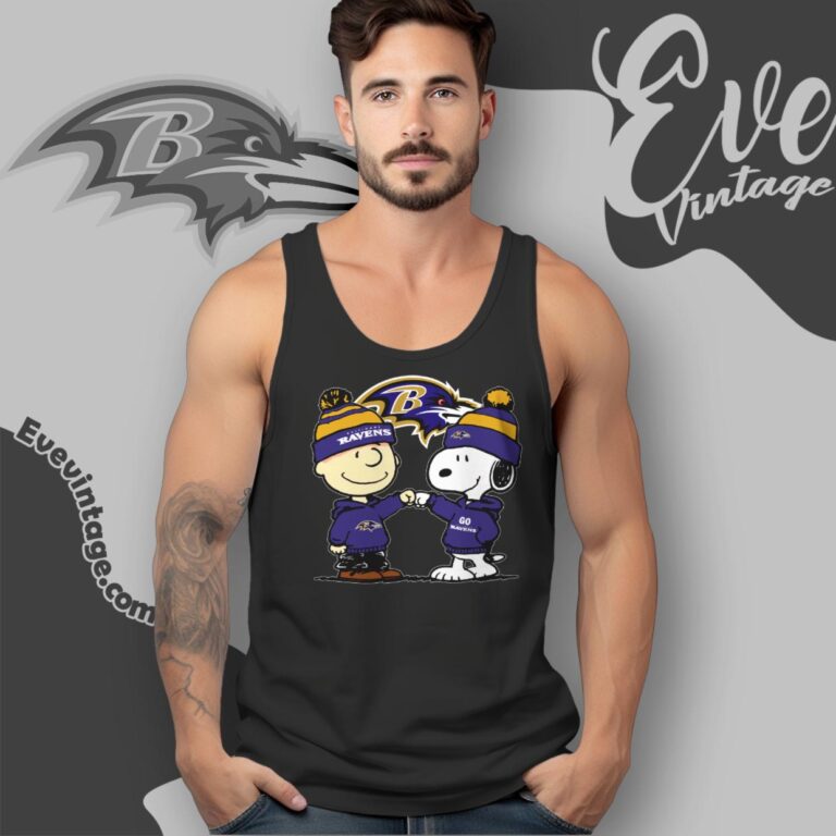 Charlie Brown And Snoopy Baltimore Ravens Shirt Tank Top Racerback Charlie Brown And Snoopy Baltimore Ravens Shirt Tank Top Racerback