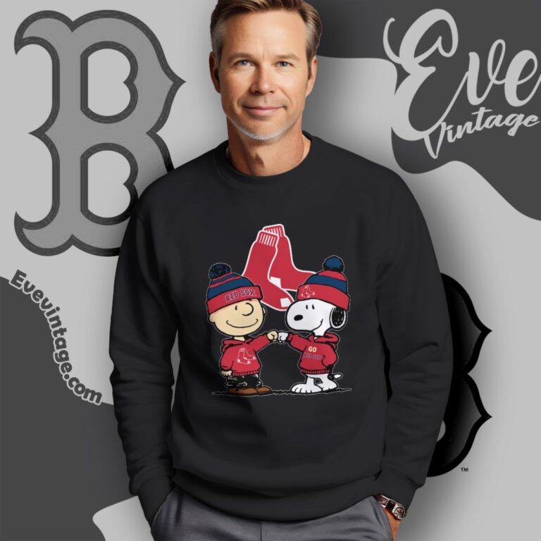 Charlie Brown And Snoopy Boston Red Sox Shirt Sweatshirt Charlie Brown And Snoopy Boston Red Sox Shirt Sweatshirt