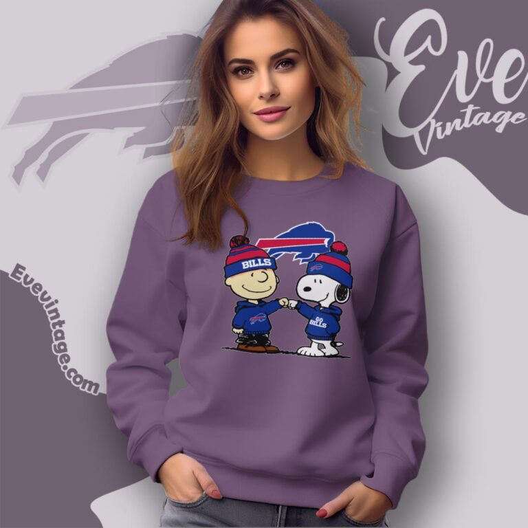 Charlie Brown And Snoopy Buffalo Bills Shirt Sweatshirt Charlie Brown And Snoopy Buffalo Bills Shirt Sweatshirt