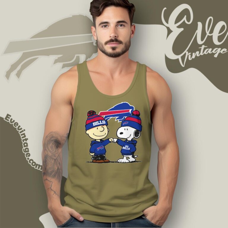 Charlie Brown And Snoopy Buffalo Bills Shirt Tank Top Racerback Charlie Brown And Snoopy Buffalo Bills Shirt Tank Top Racerback