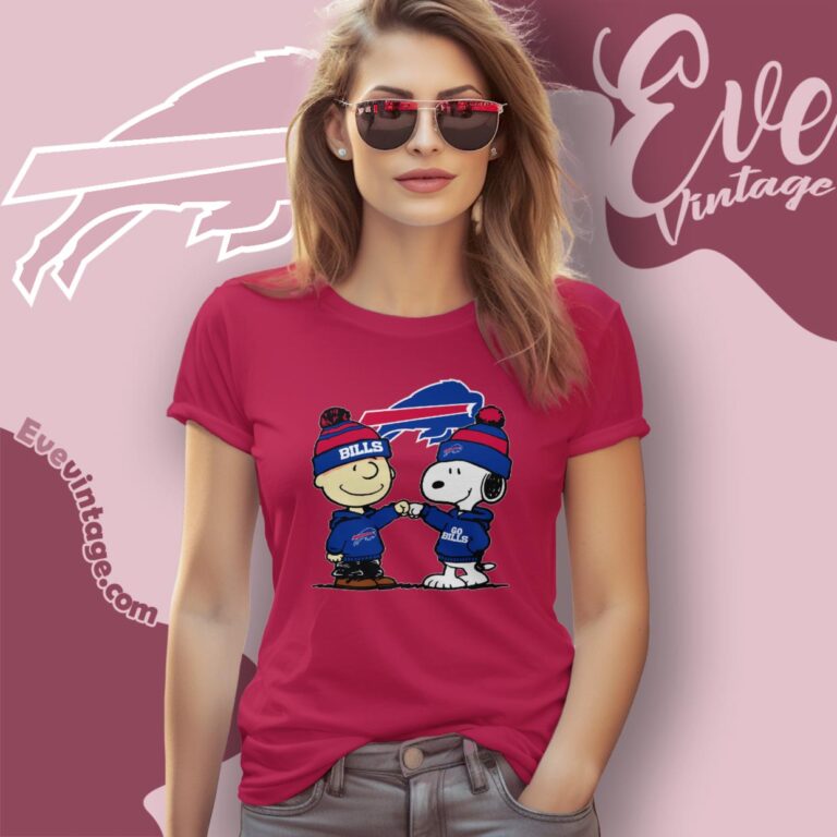 Charlie Brown And Snoopy Buffalo Bills Shirt Women T Shirt Charlie Brown And Snoopy Buffalo Bills Shirt Women T Shirt