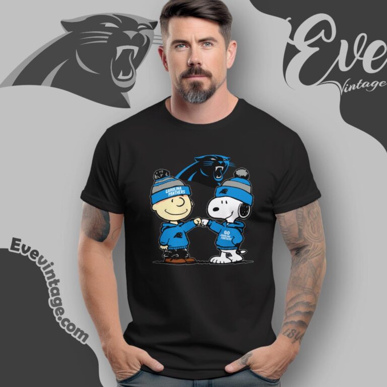 Charlie Brown And Snoopy Carolina Panthers Shirt T Shirt Charlie Brown And Snoopy Carolina Panthers Shirt T Shirt