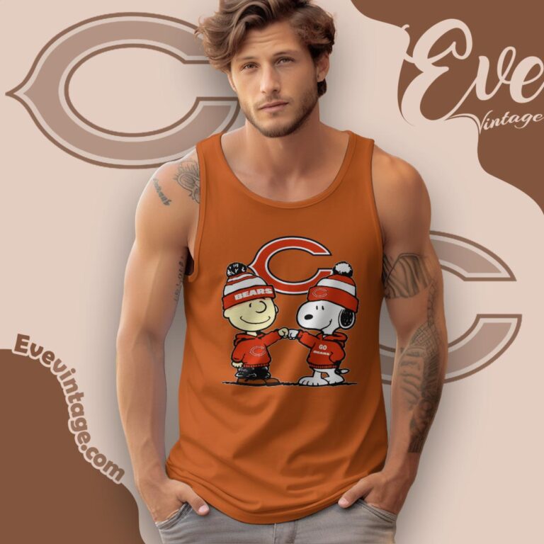 Charlie Brown And Snoopy Chicago Bears Shirt Tank Top Racerback Charlie Brown And Snoopy Chicago Bears Shirt Tank Top Racerback
