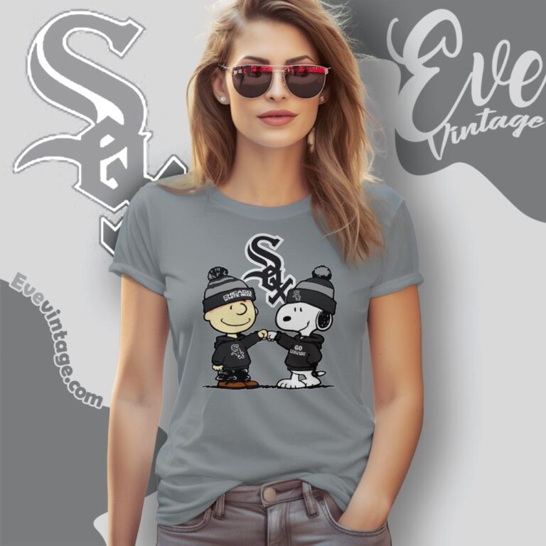 Charlie Brown And Snoopy Chicago White Sox Shirt Women T Shirt Charlie Brown And Snoopy Chicago White Sox Shirt Women T Shirt