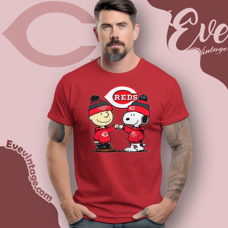 Charlie Brown And Snoopy Cincinnati Reds Shirt T Shirt Charlie Brown And Snoopy Cincinnati Reds Shirt T Shirt