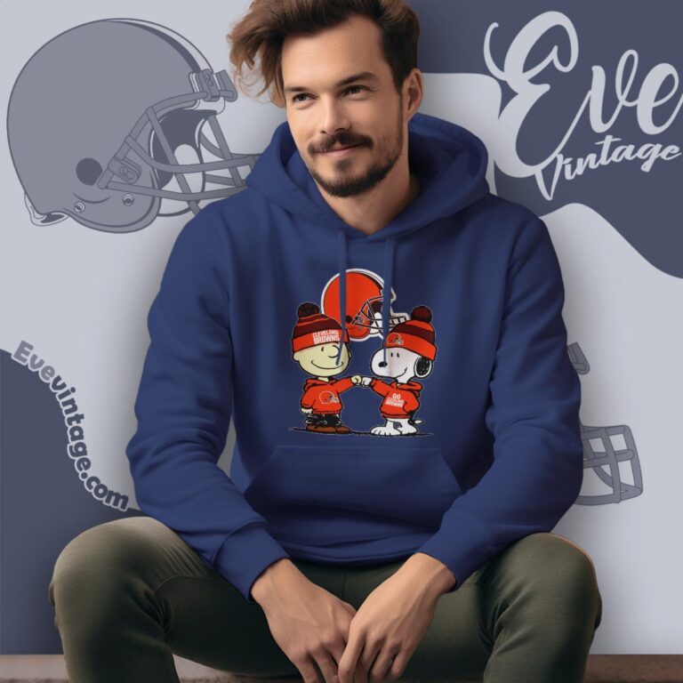 Charlie Brown And Snoopy Cleveland Browns Shirt Hoodie Charlie Brown And Snoopy Cleveland Browns Shirt Hoodie
