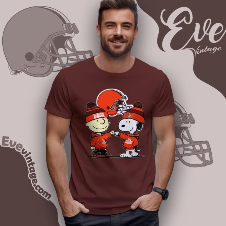 Charlie Brown And Snoopy Cleveland Browns Shirt T Shirt Charlie Brown And Snoopy Cleveland Browns Shirt T Shirt