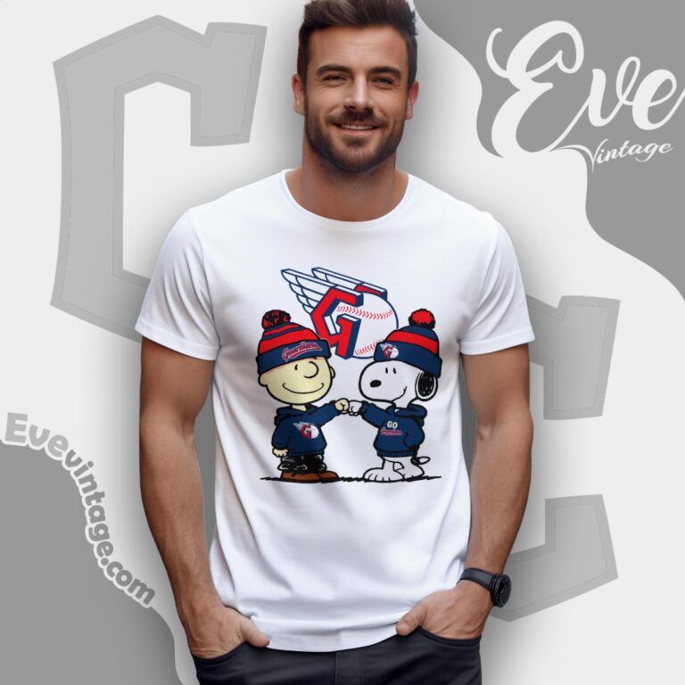 Charlie Brown And Snoopy Cleveland Guardians Shirt T Shirt Charlie Brown And Snoopy Cleveland Guardians Shirt T Shirt